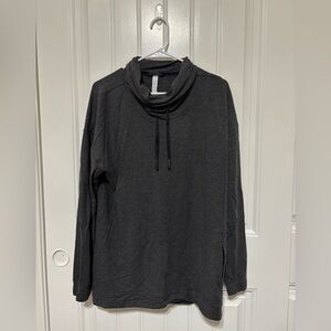 Lululemon Athletica Charcoal Cowl Neck Top